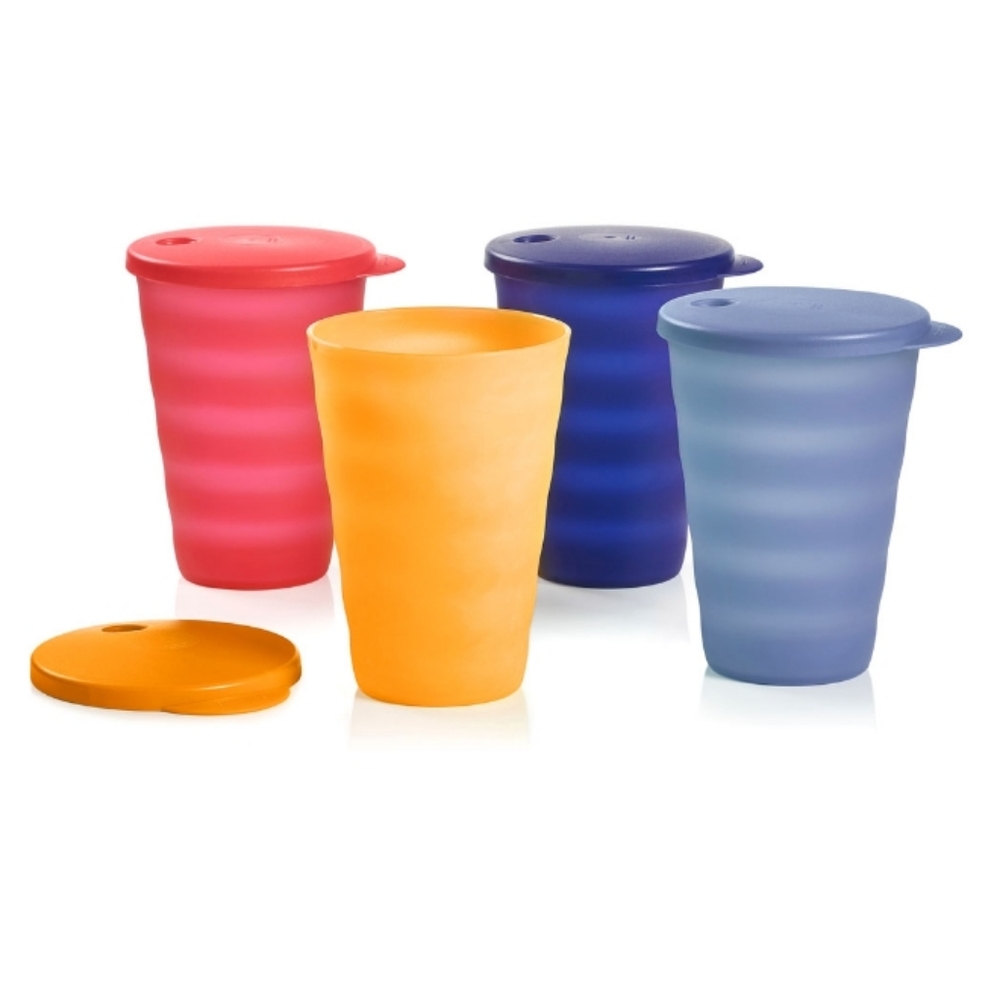 Tupperware Impressions 16oz/500ml Tumblers set of 4 New colors